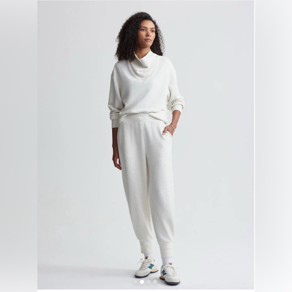 Varley Relaxed Pant 25” inseam Ivory Marl